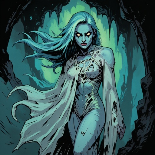 inked comic illustration in TTCSV1.0 artstyle that features a dark,  moody,  and ethereal style on Tensor.Art