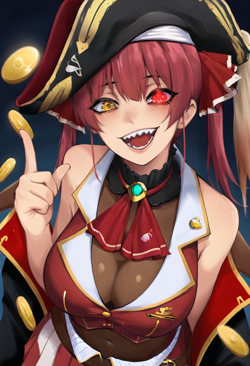 1girl,  houshou marine,  houshou marine \(1st costume\) on Tensor.Art