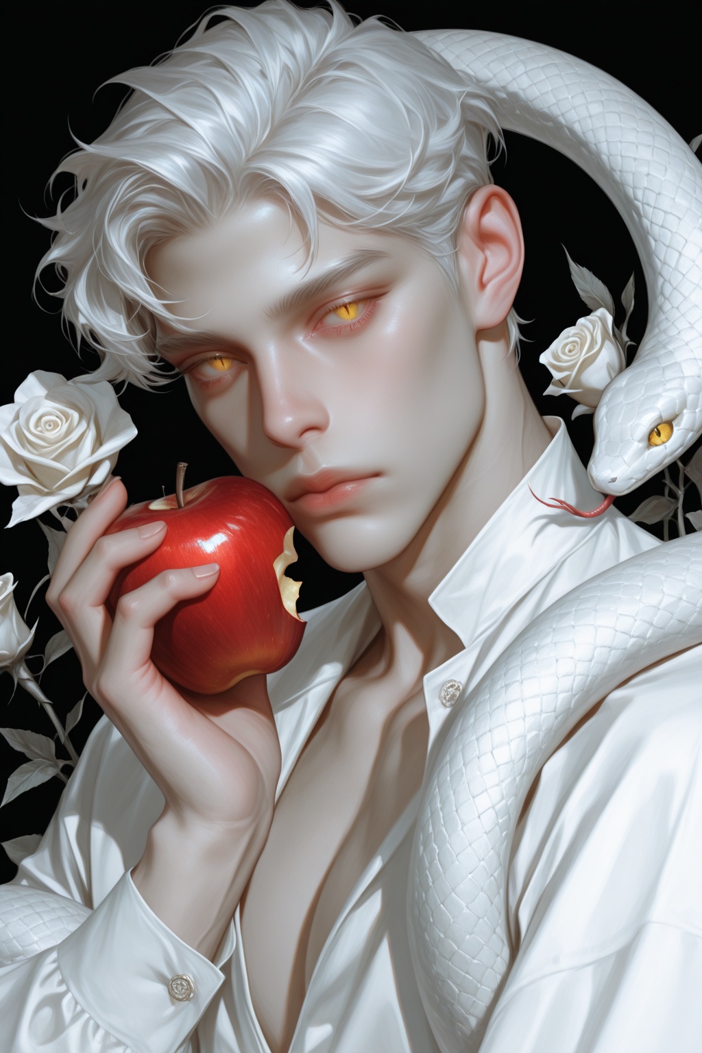 snake,  fruit,  apple on Tensor.Art