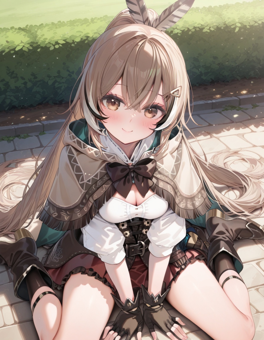 1girl,  solo,  nanashi mumei \(1st costume\) on Tensor.Art