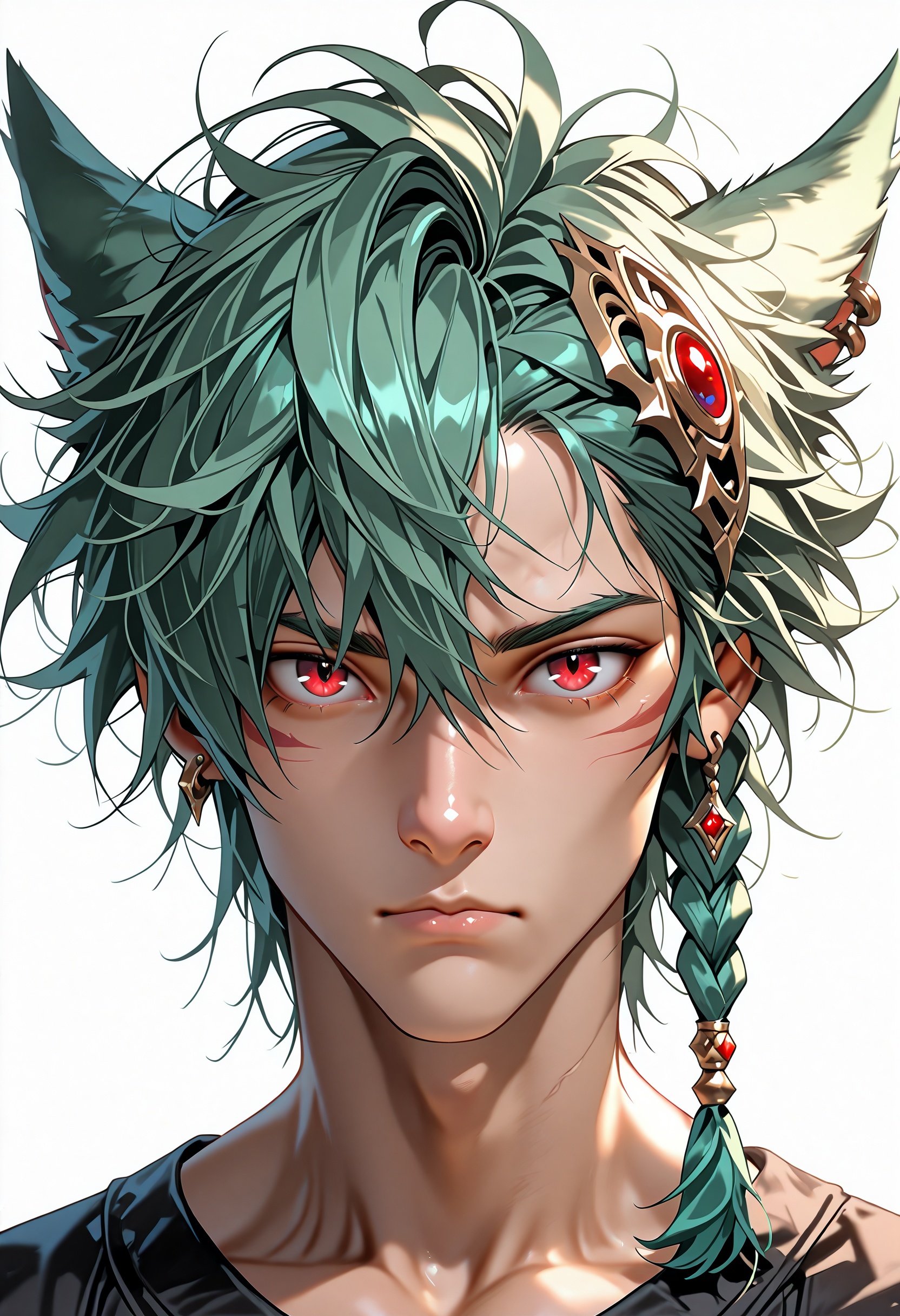IllustQualXL_Pos,  1boy,  miqo'te on Tensor.Art