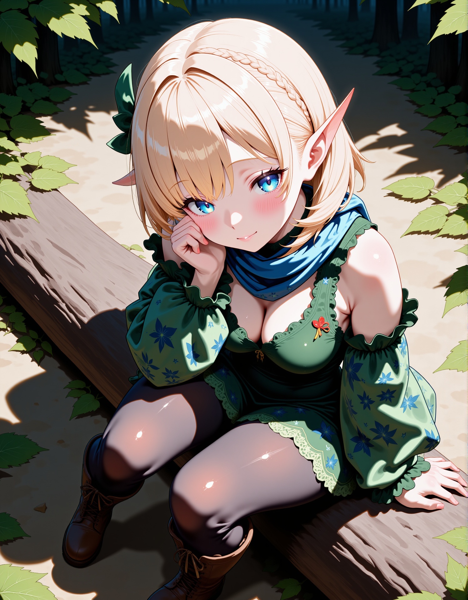 1girl,  solo,  elf girl on Tensor.Art