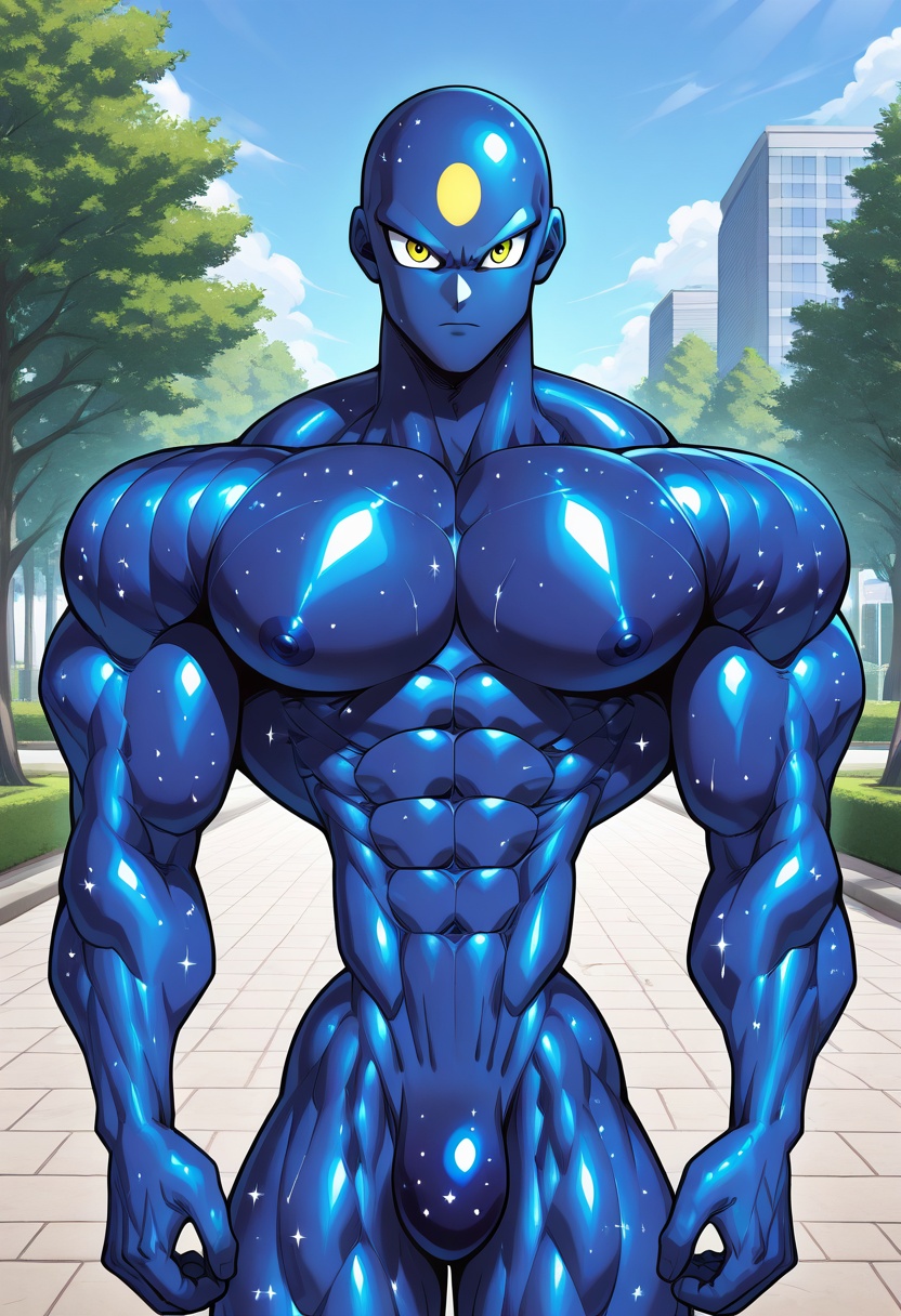 psygami,  muscular male,  cosmic skin on Tensor.Art