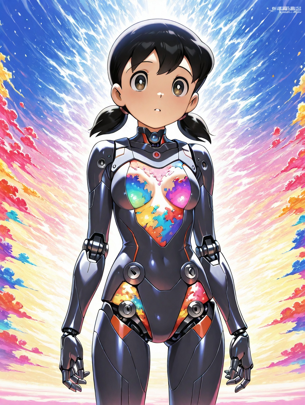 minamoto shizuka,  low twintails,  cowboy shot on Tensor.Art