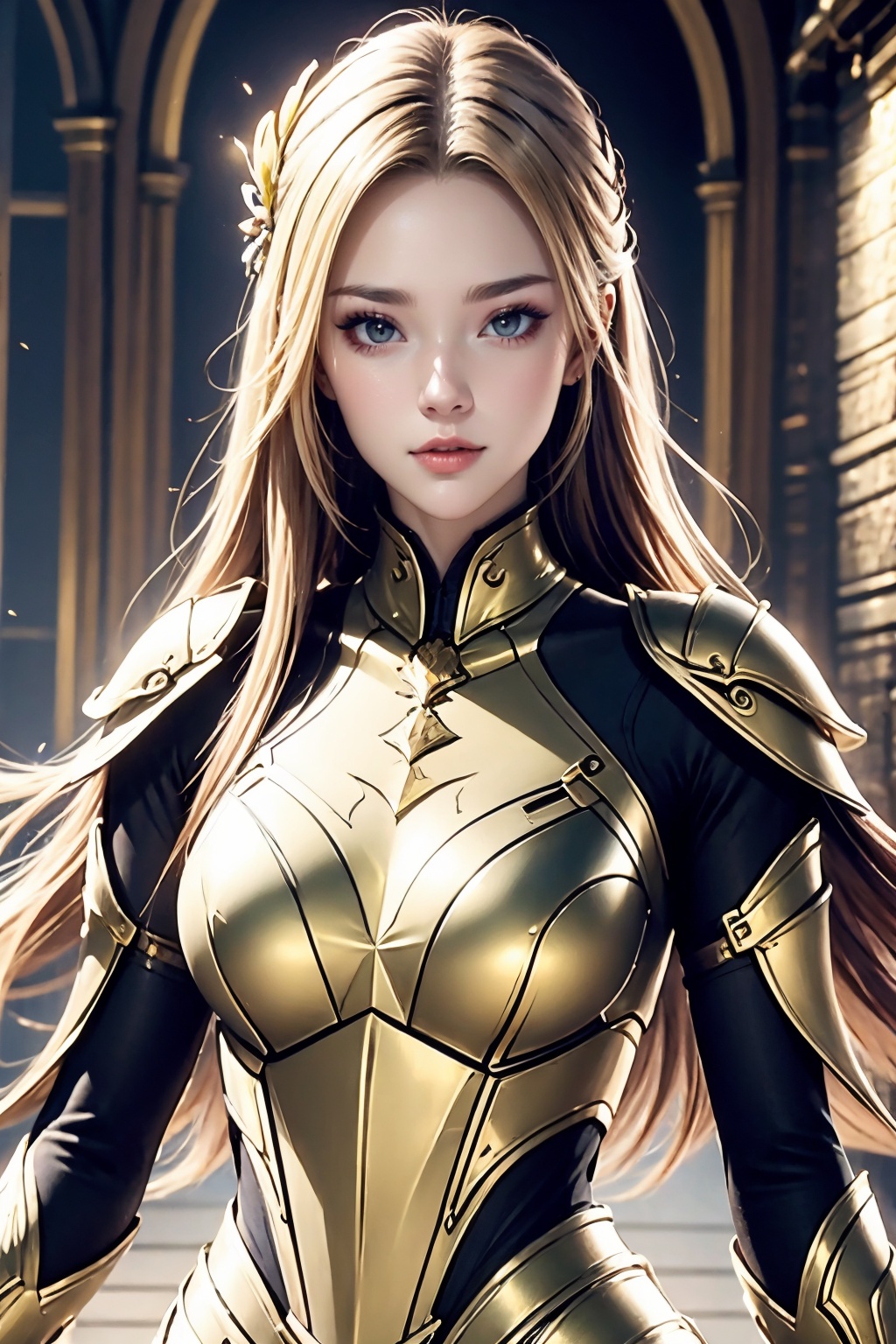 1girl,upper body,armor,