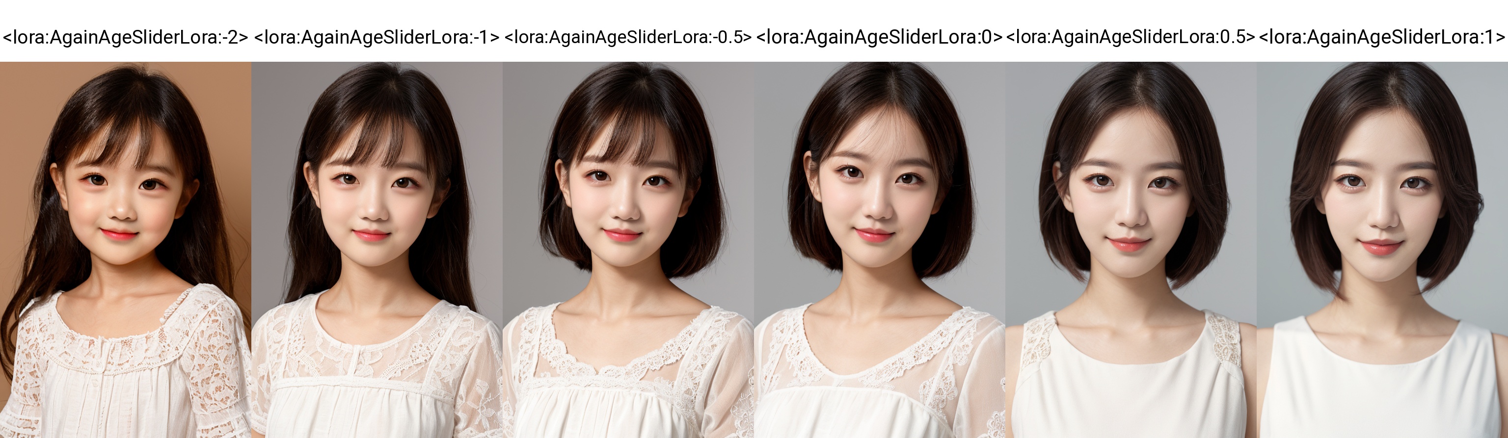 <lora:AgainAgeSliderLora:-2>, girl, smirk, closed mouth, portrait, realistic, dress, simple background, 