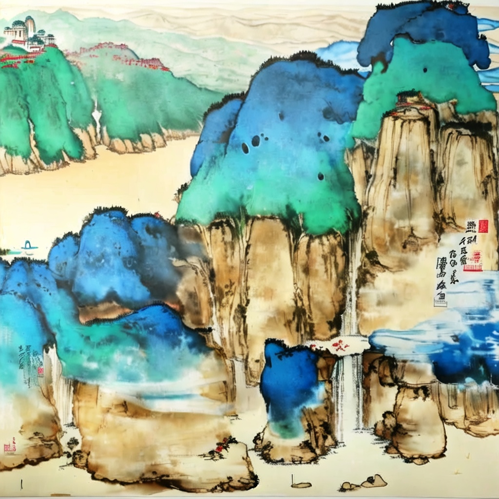 <lora:pomo:1>,traditional media,no humans,water,