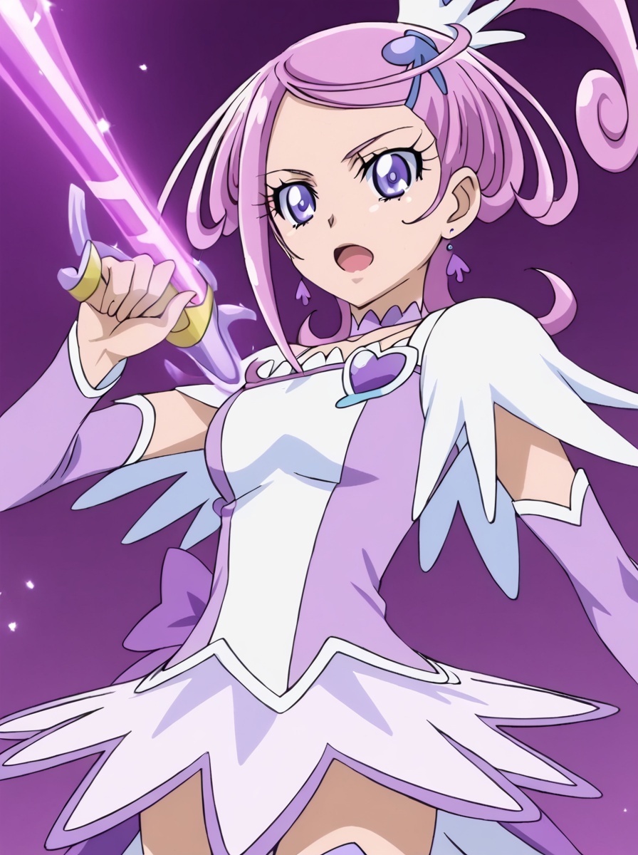 curesword,  large breasts,  holding weapon on Tensor.Art