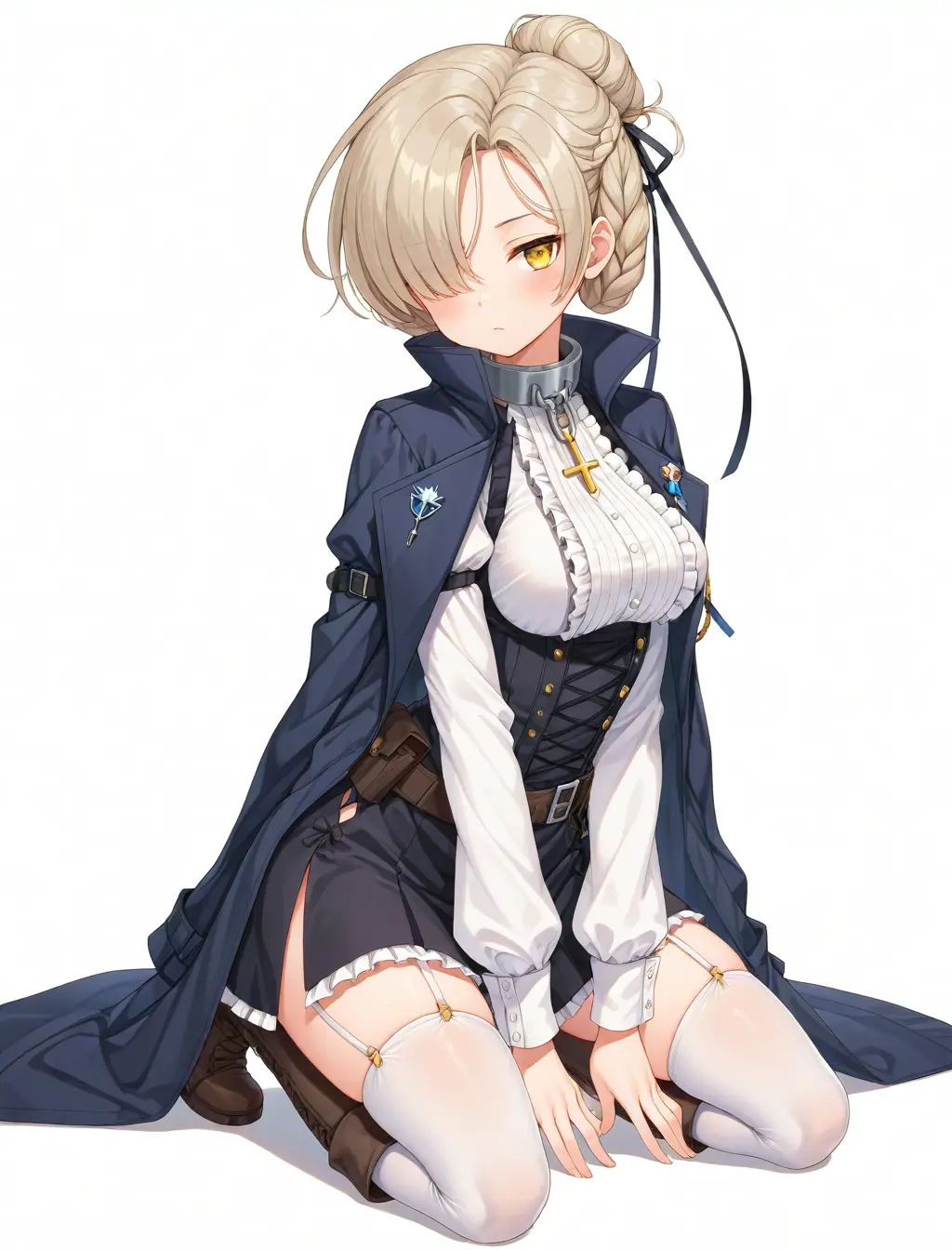 1girl,  sheffield \(azur lane\),  fatigues on Tensor.Art