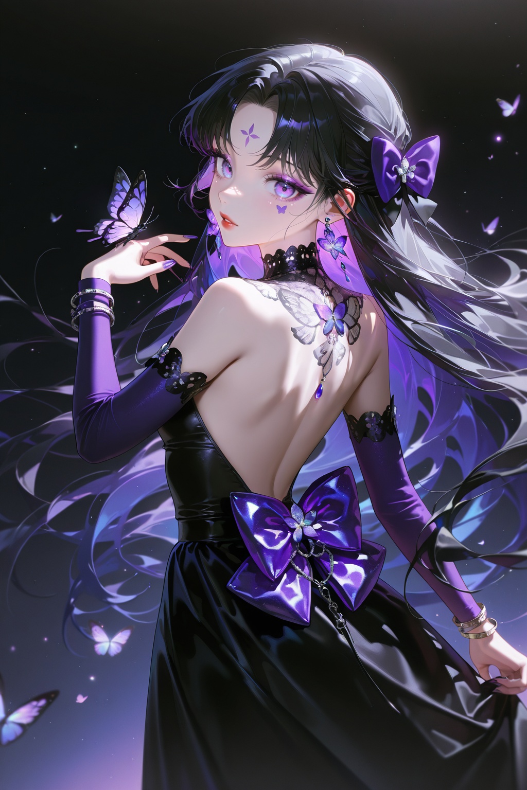 1girl,  backless_dress,  backless_outfit on Tensor.Art