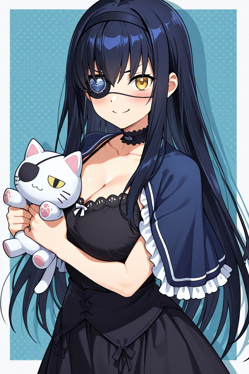 kushima kamome,  1girl,  black long straight hair on Tensor.Art