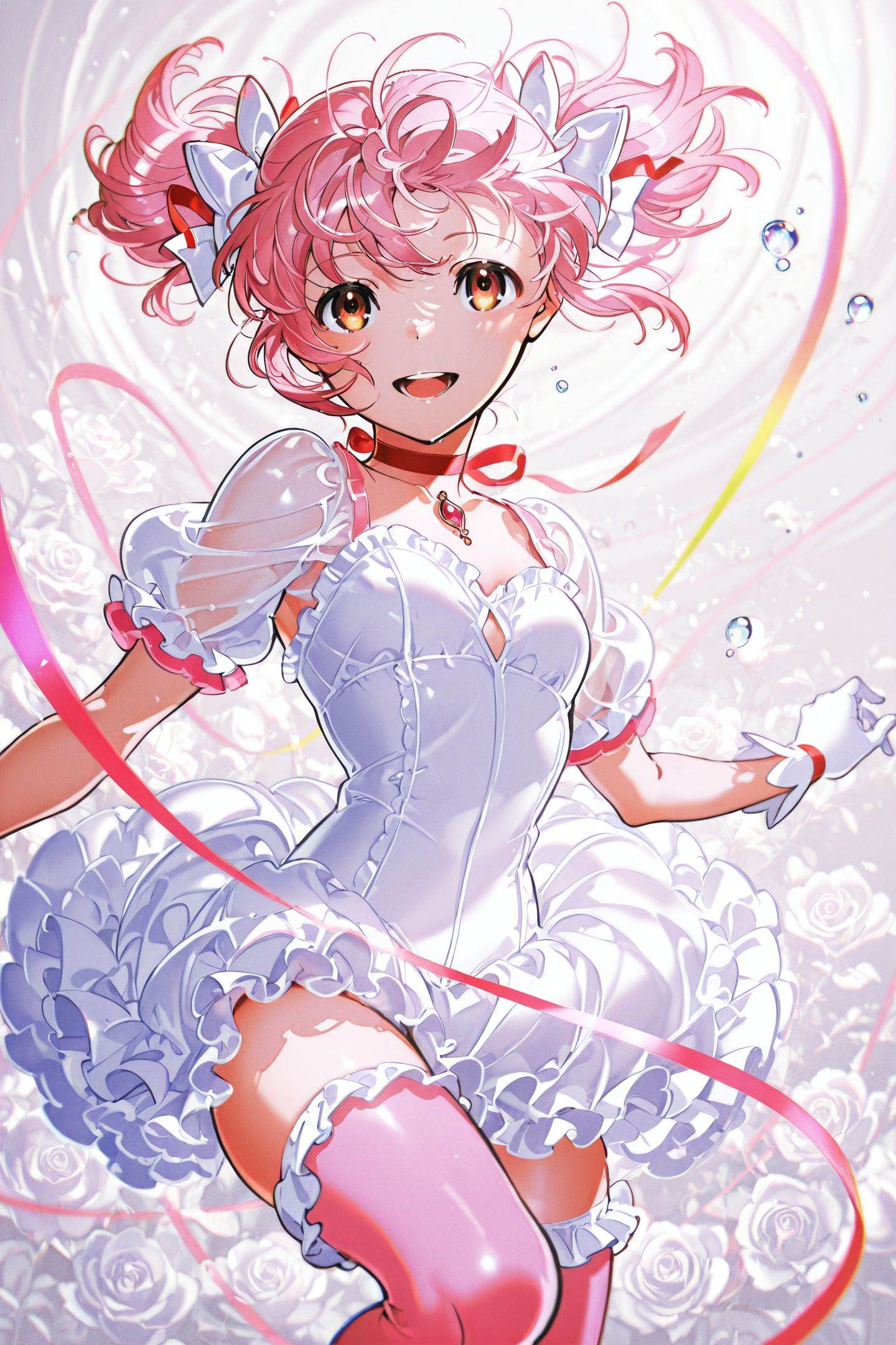 Yoneyama Mai Style,  1girl,  kaname madoka on Tensor.Art