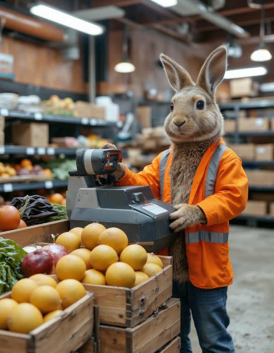rabbit works as cashier at Aldi on Tensor.Art