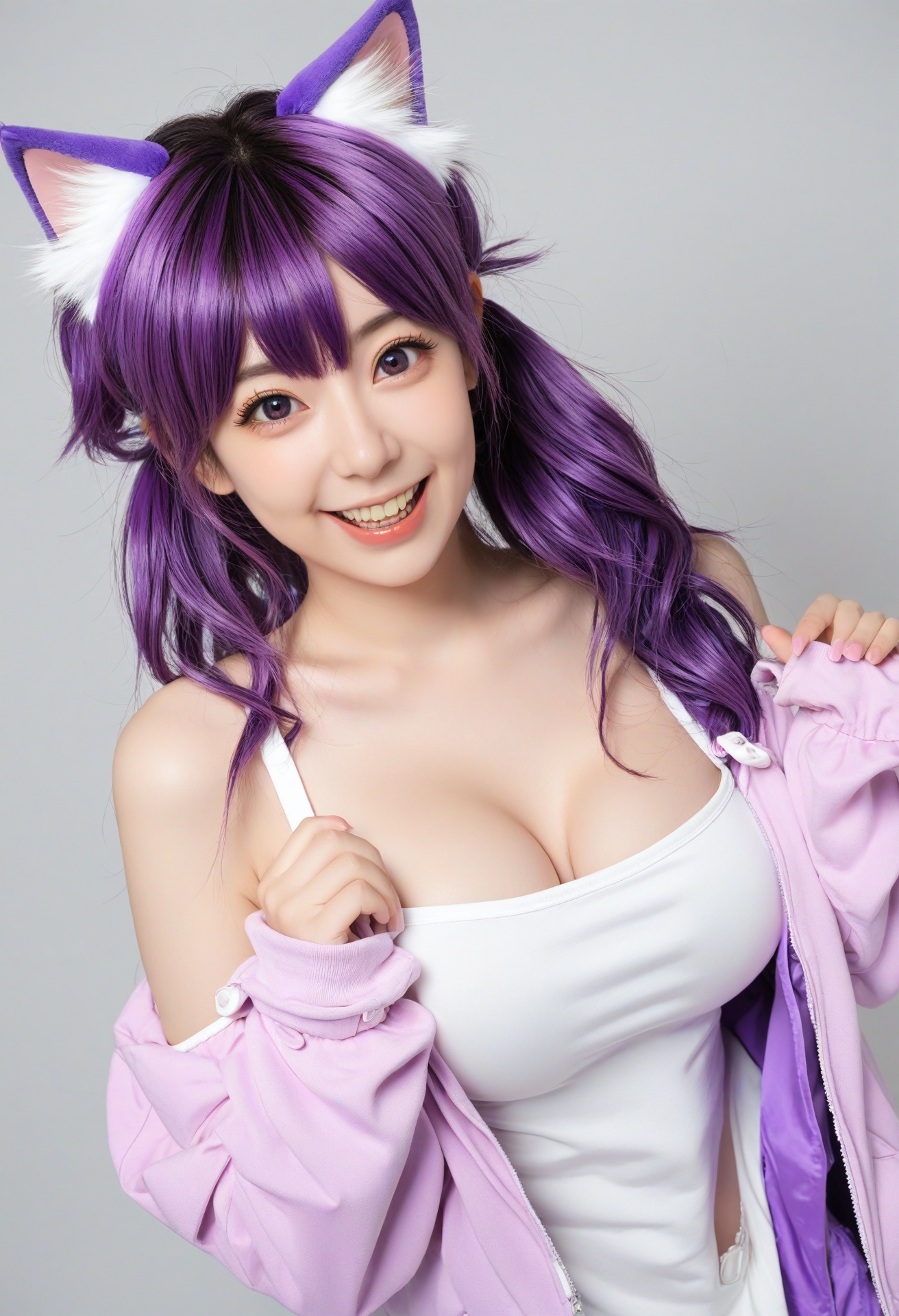 1girl,  nekomata okayu,  nekomata okayu \(membership\) on Tensor.Art
