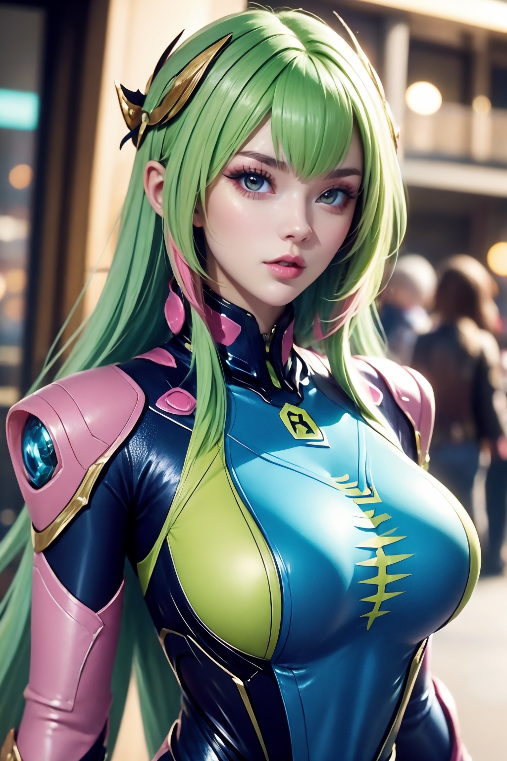 1girl,upper body,bodysuit,