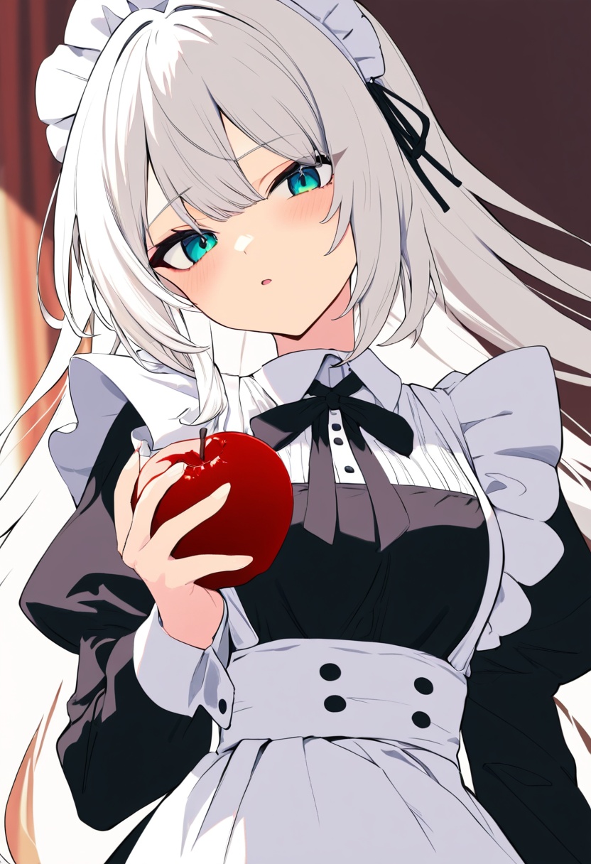 1girl,  solo,  white hair on Tensor.Art