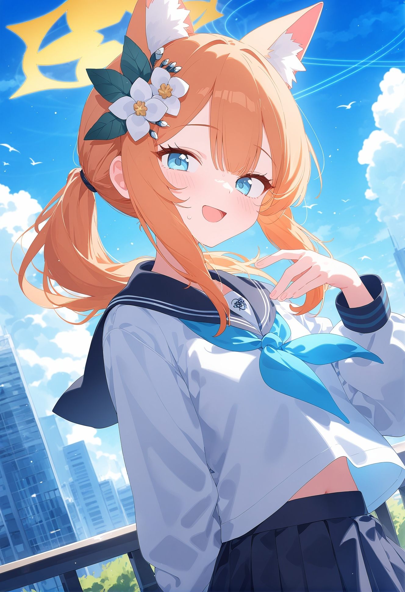 1girl,  mari \(blue archive\),  alternate costume on Tensor.Art