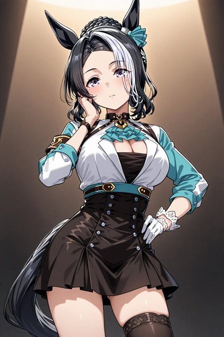 mejiro ramonu \(umamusume\),  horse tail,  horse ears on Tensor.Art