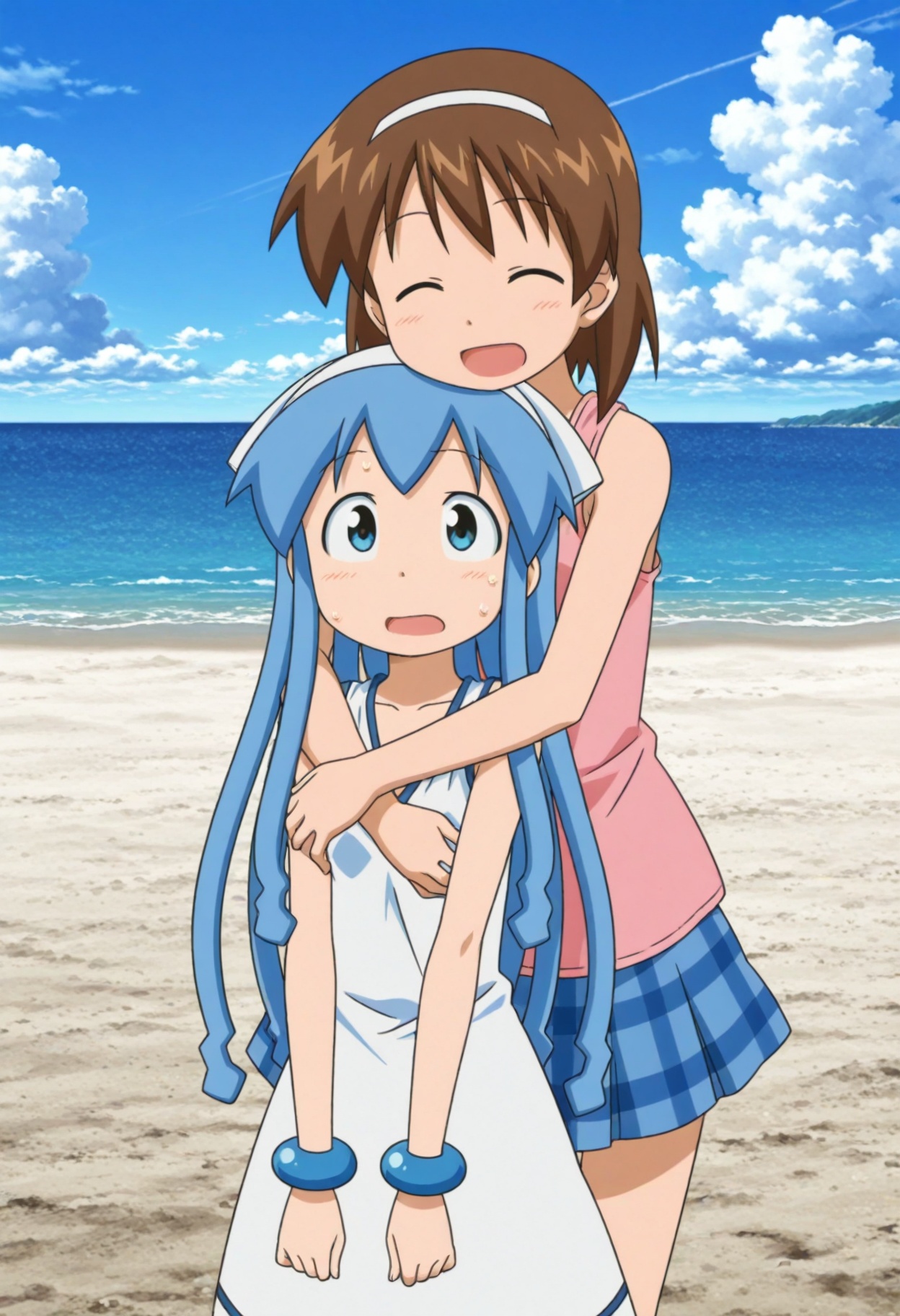 2girls,  sanae,  1girl on Tensor.Art