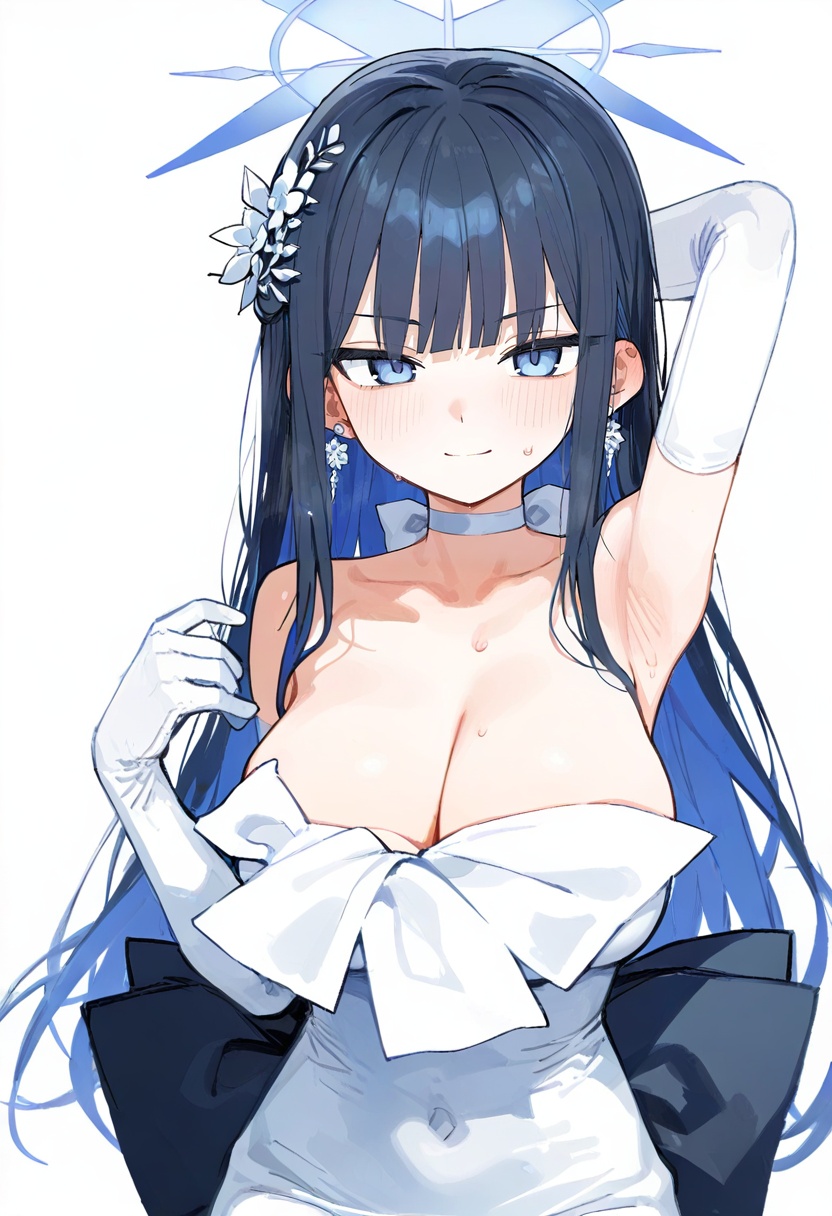 1girl,  saori \(blue archive\),  saori \(dress\) \(blue archive\) on Tensor.Art