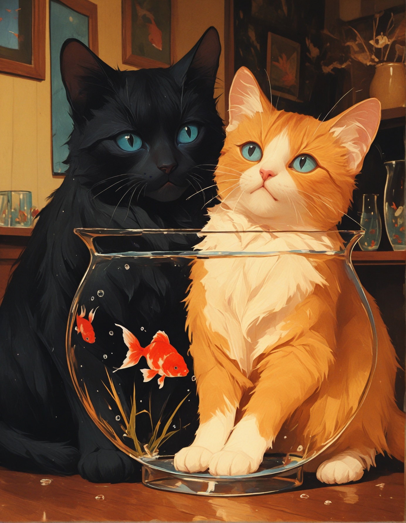dynamic pose,  detailed background, on Tensor.Art