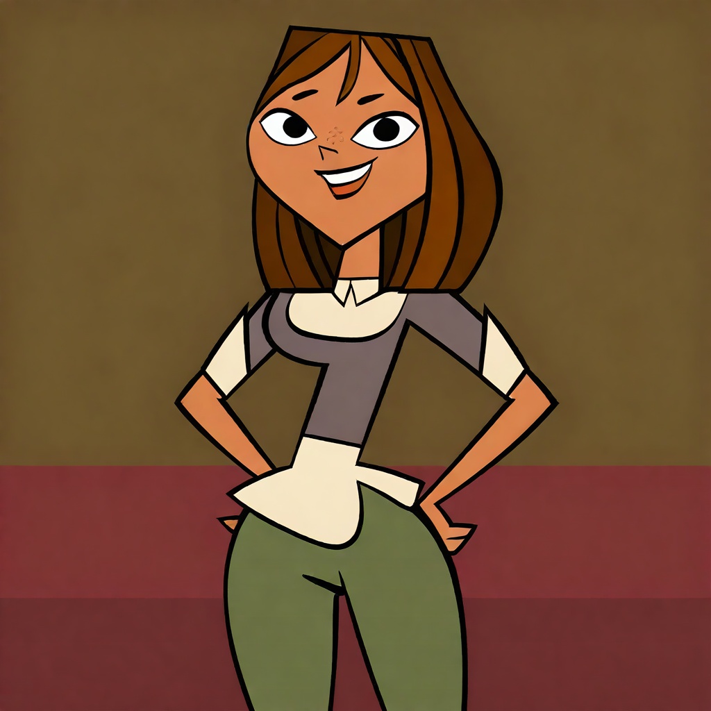 courtney (total drama),  smiling on Tensor.Art