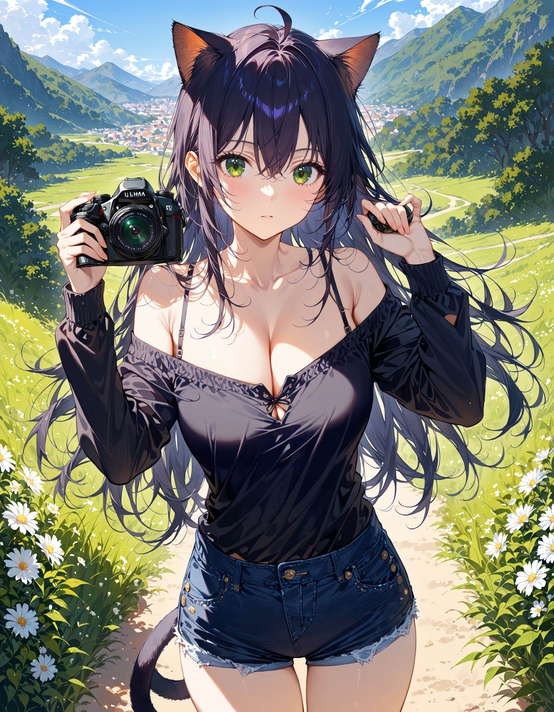 1girl,  solo,  long hair on Tensor.Art