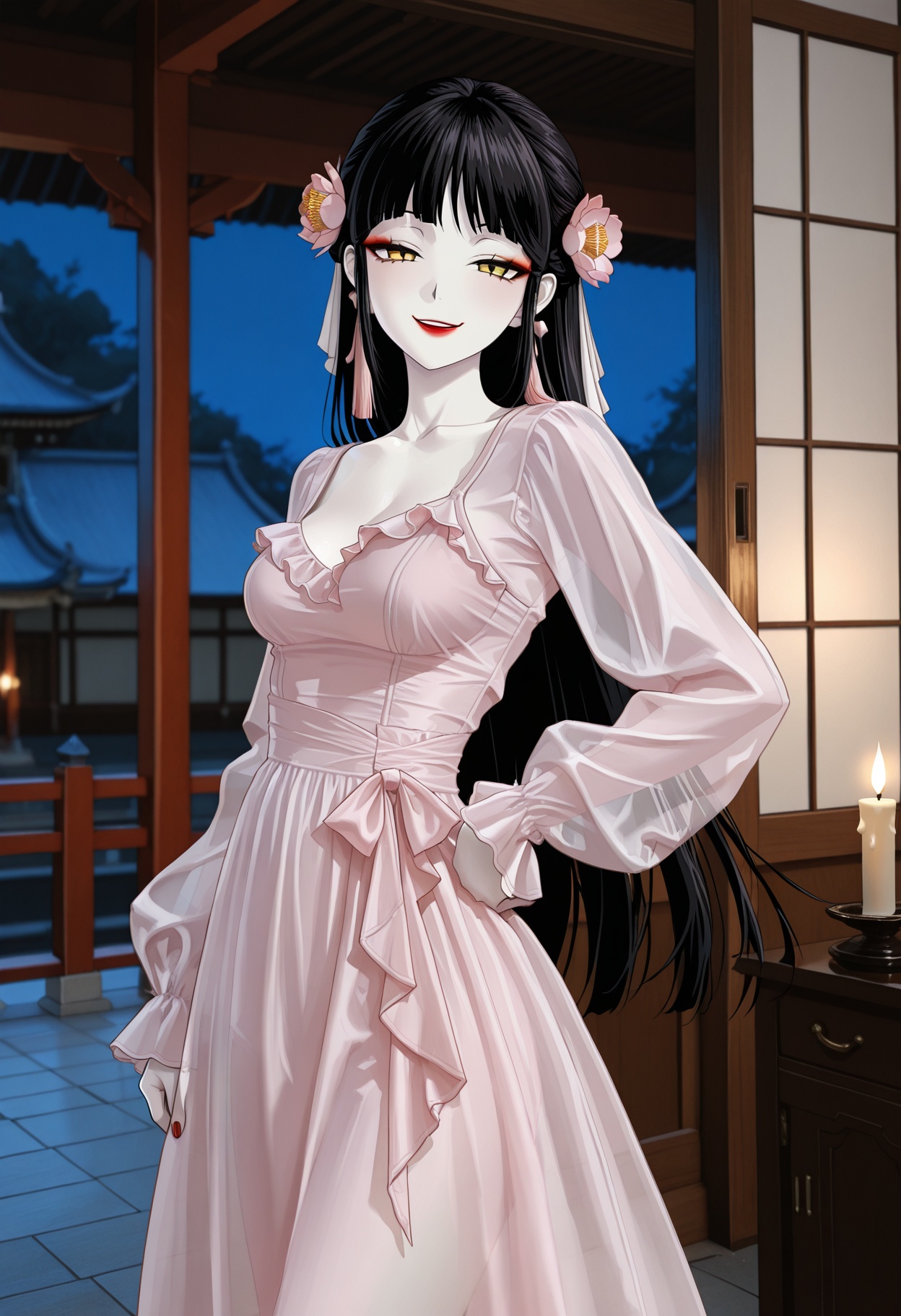 1girl,  milf,  black hair on Tensor.Art