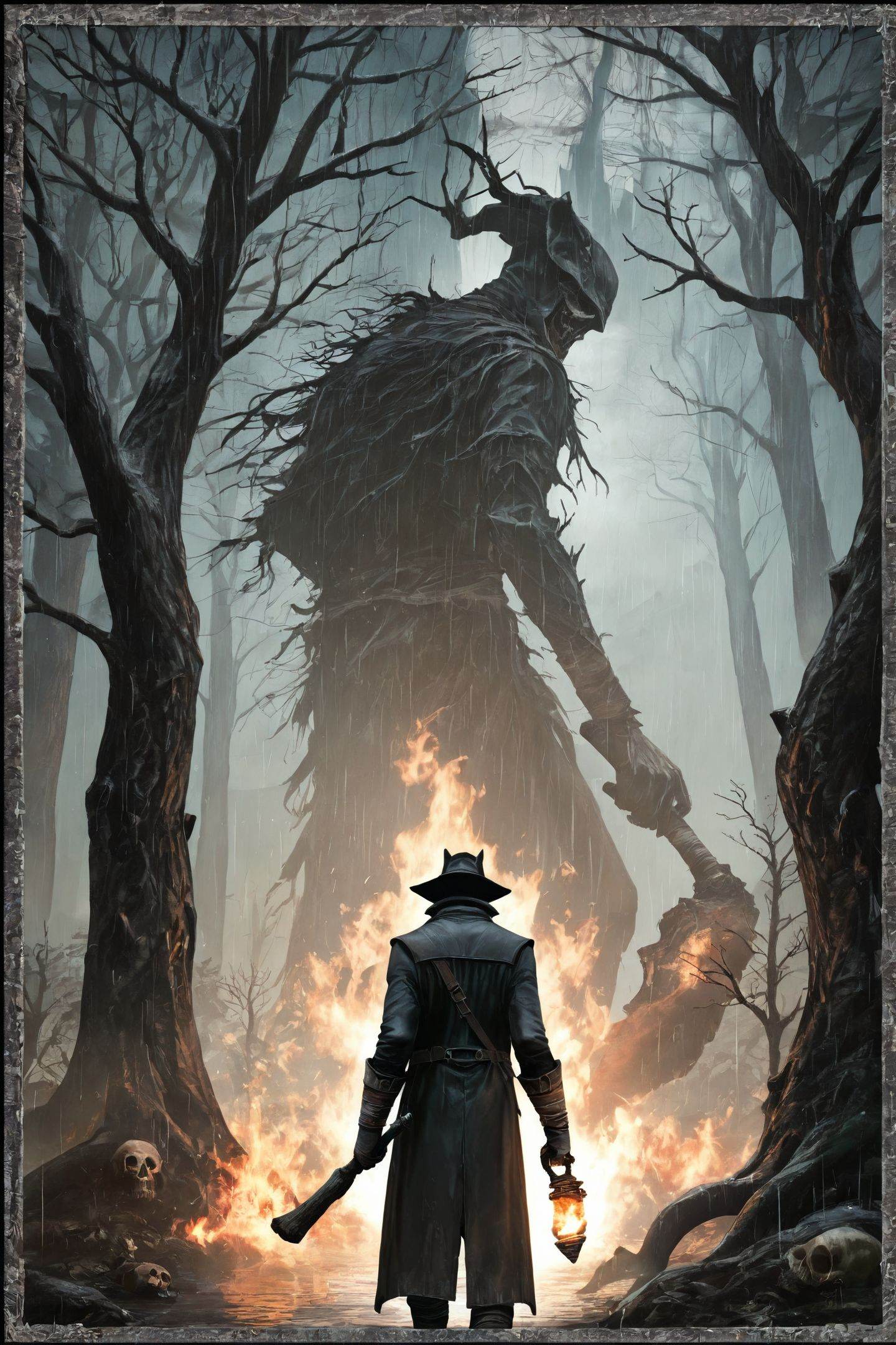 hat,  tree,  holding on Tensor.Art