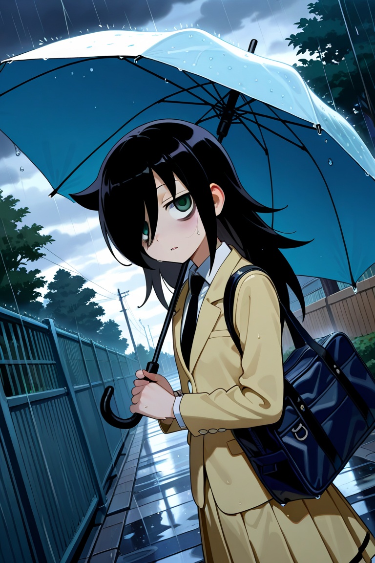 kuroki tomoko,  bags under eyes,  solo on Tensor.Art