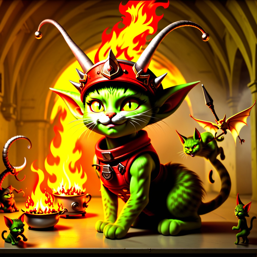 horns,  fire,  aircraft on Tensor.Art