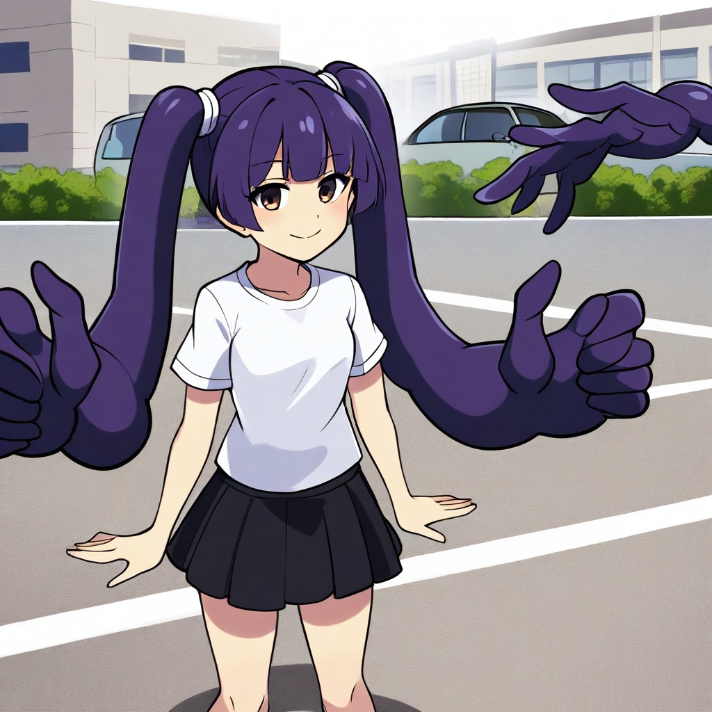 prehensile hair,  twintails,  1girl on Tensor.Art