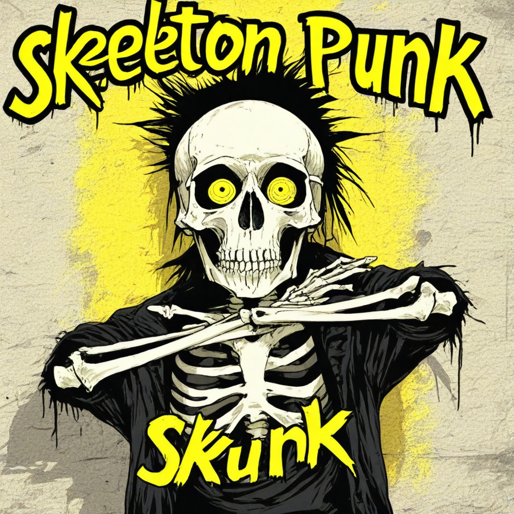 skeleton punk style on Tensor.Art