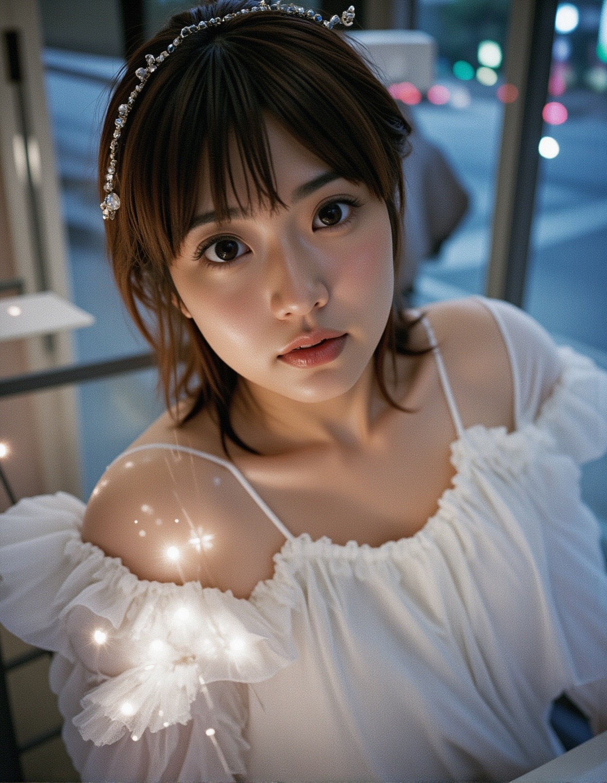 best quality,  masterpiece,  raw photo of a female in white dress on Tensor.Art