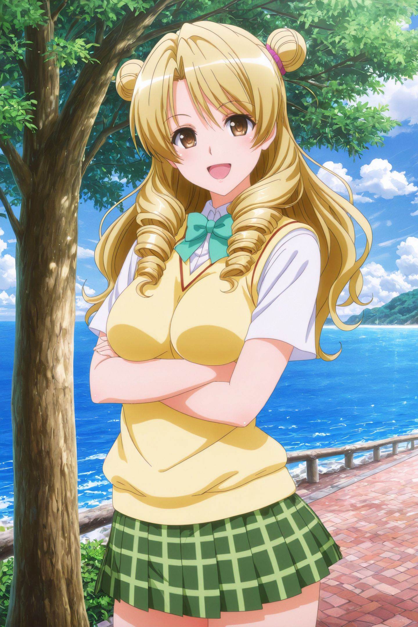 Anime Style,  Tenjiuin Saki,  1girl on Tensor.Art