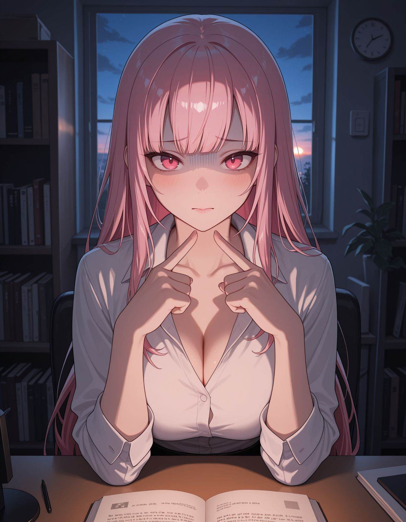 IllusP0s,  night time,  in home office on Tensor.Art