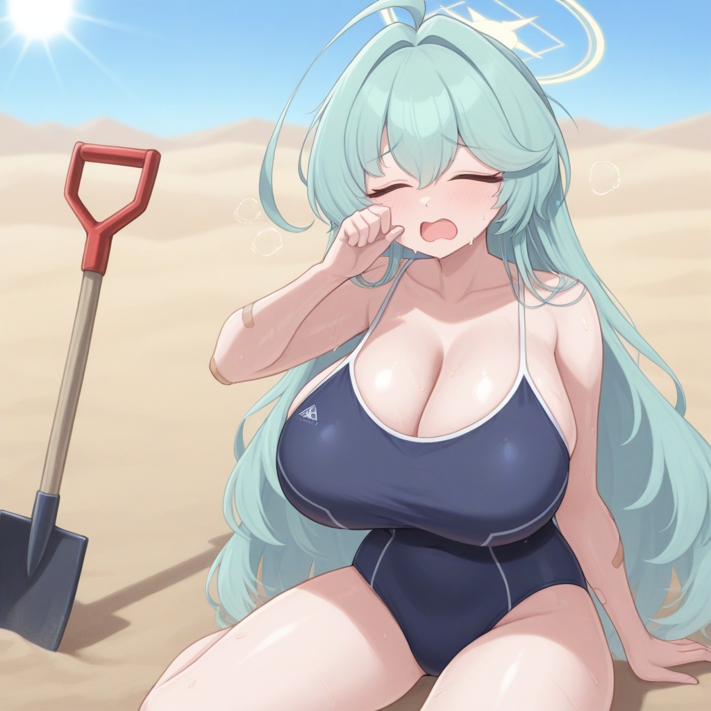 1girl,  solo,  huge breasts on Tensor.Art