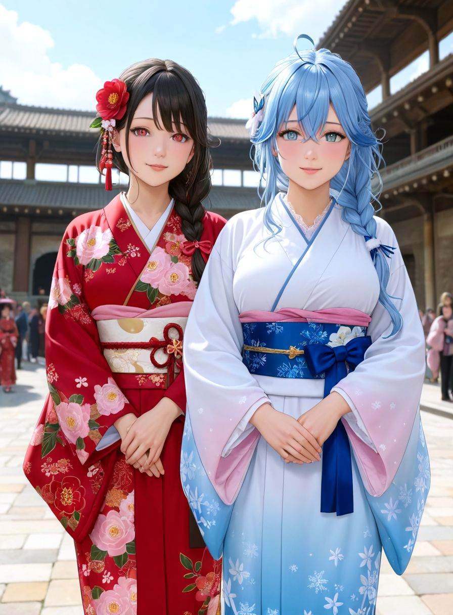 yukihana lamy \(new year\),  hololive,  (((masterpiece))) on Tensor.Art