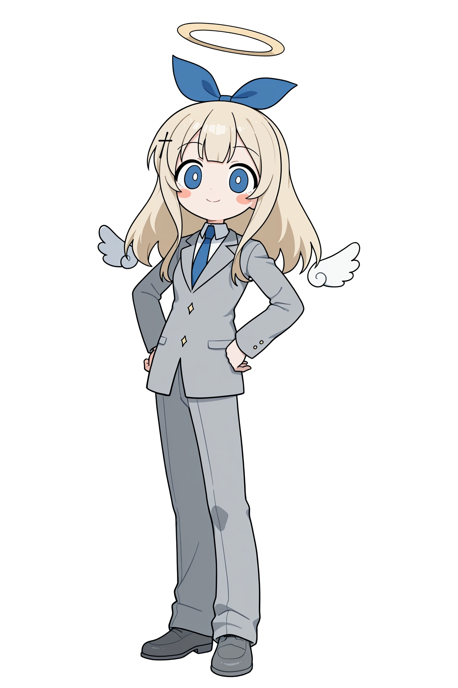 tenshi (tententengokujigokugoku),  halo,  necktie on Tensor.Art