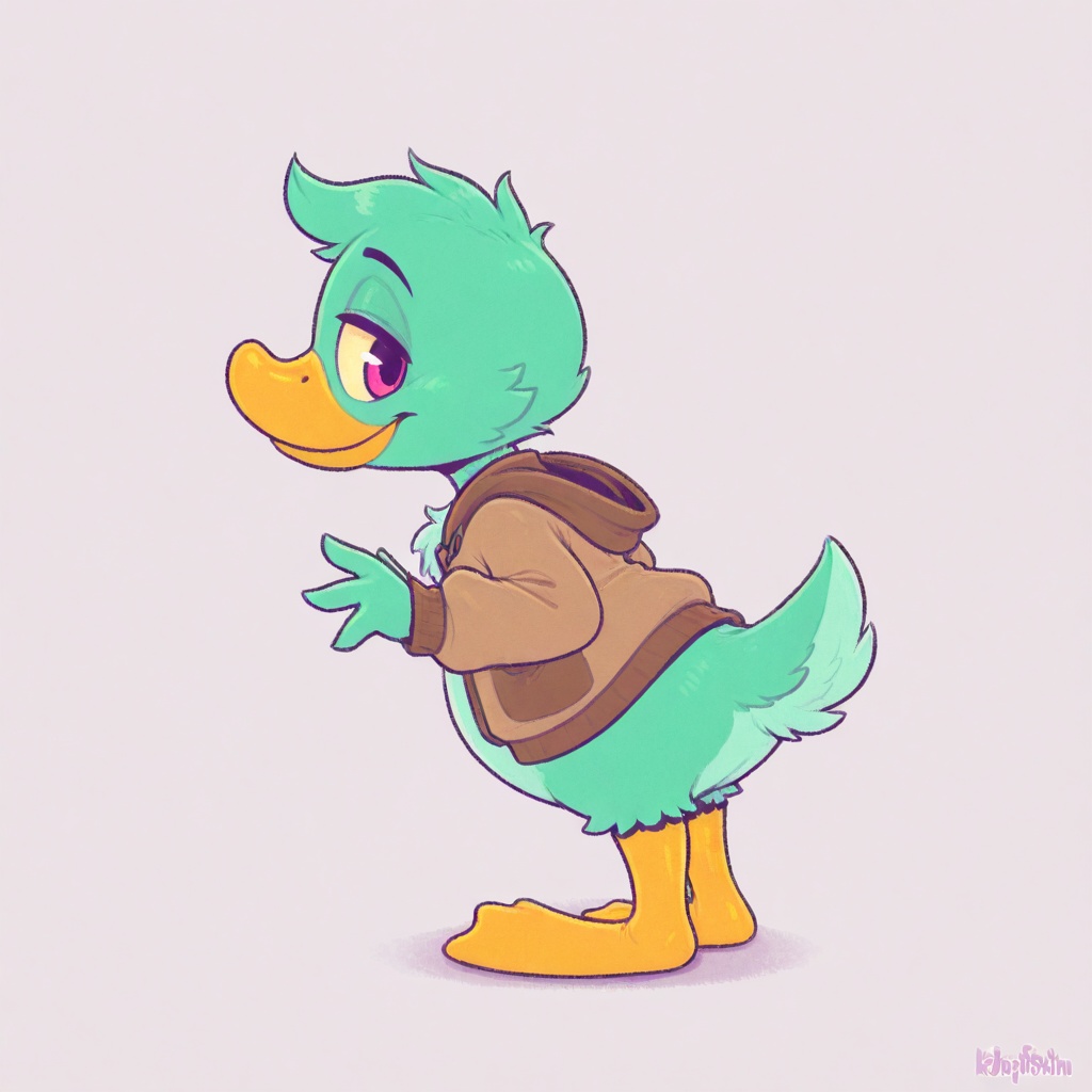 solo,  full body,  duck on Tensor.Art