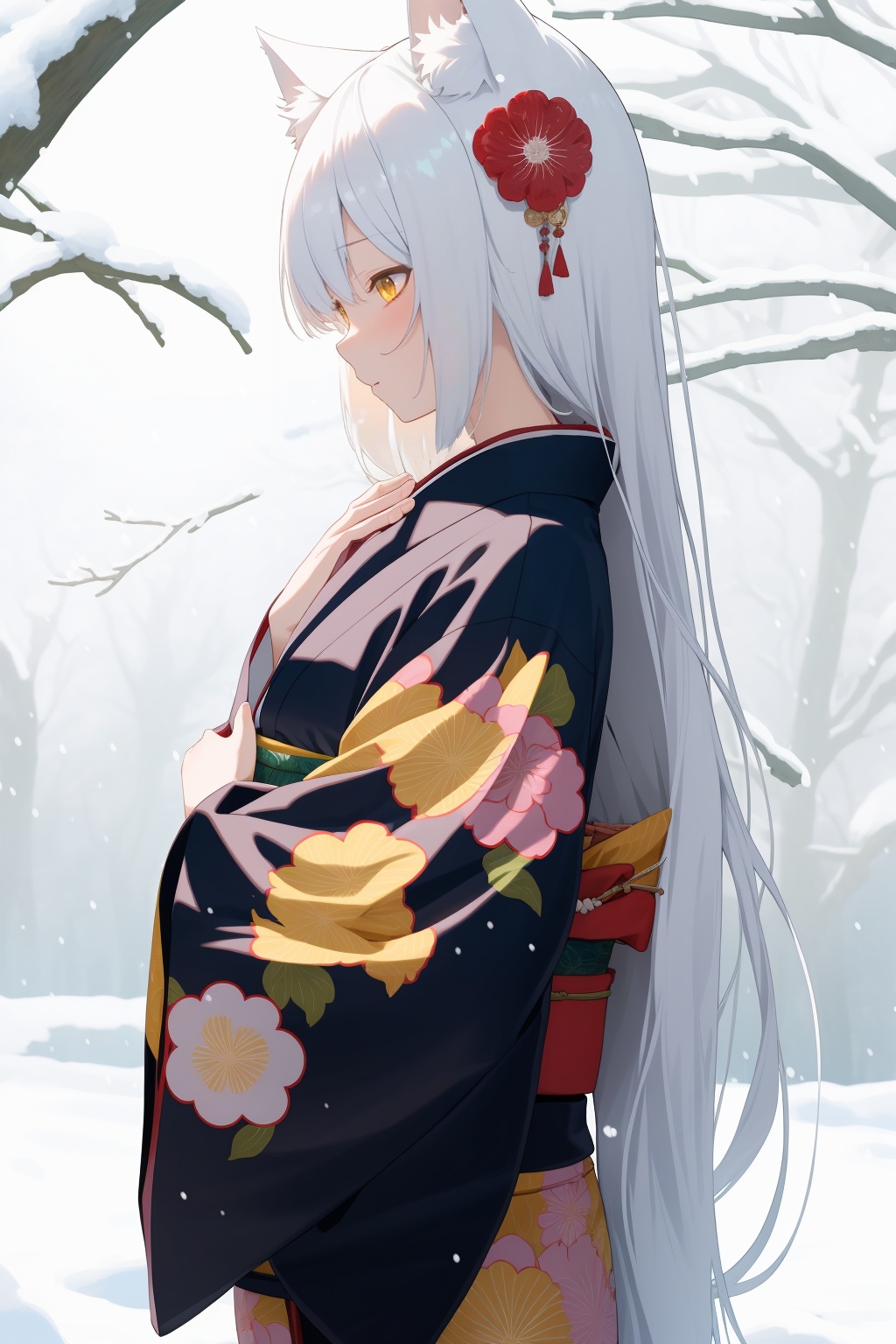 1girl,  animal ear fluff,  animal ears on Tensor.Art