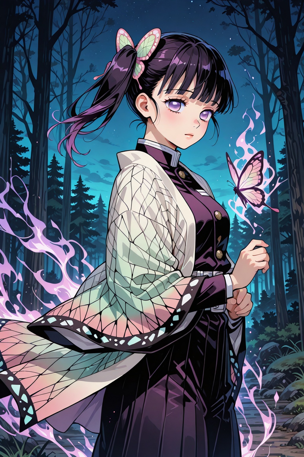 Kanao Tsuyuri,  Demon Slayer,  butterfly aura on Tensor.Art