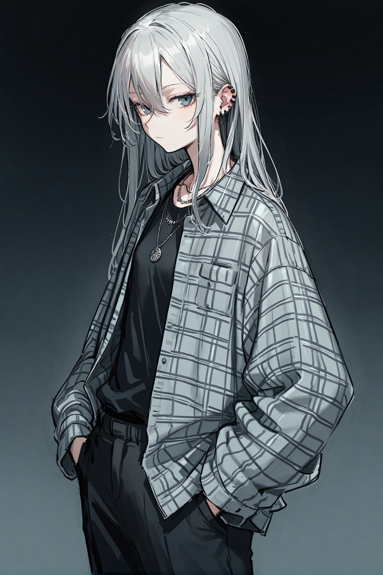 1girl,  solo,  long hair on Tensor.Art