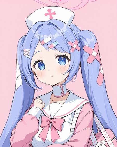 hanae \(blue archive\),  1girl,  twintails on Tensor.Art