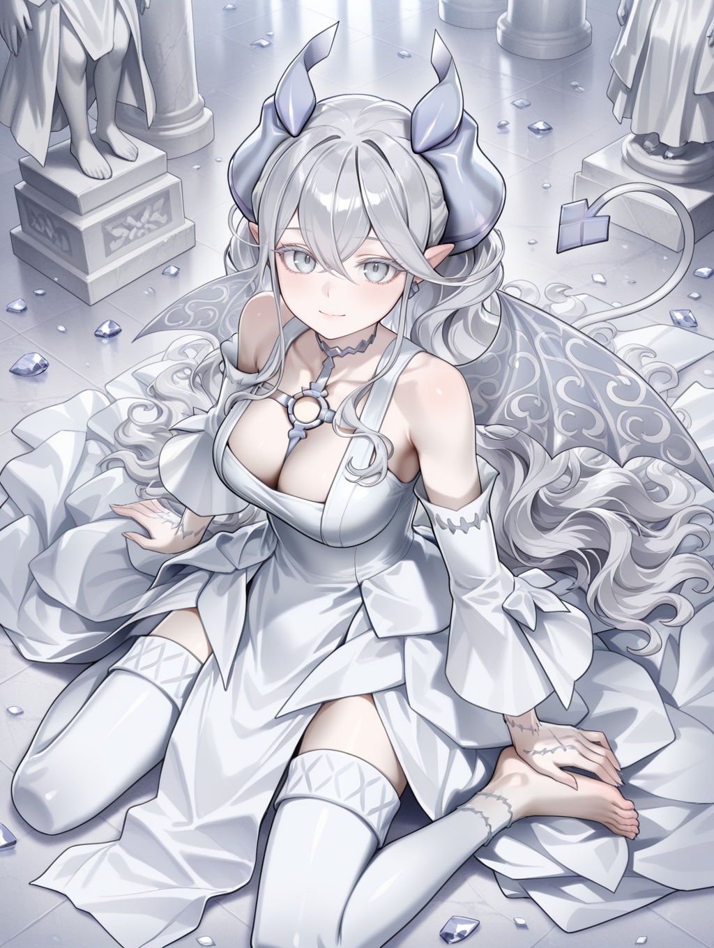 1girl,  solo focus,  crystal on Tensor.Art