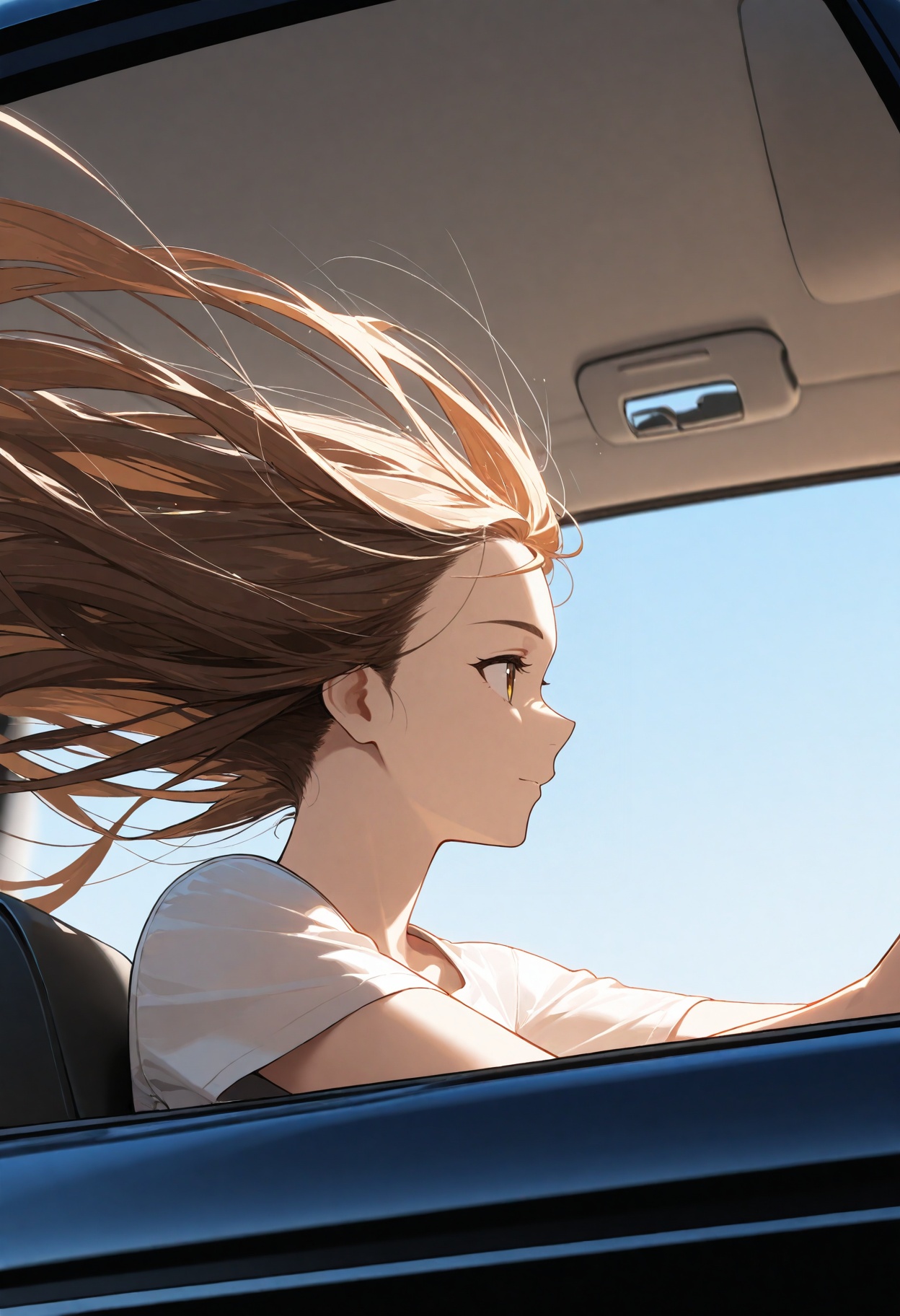 portrait,  car,  driving on Tensor.Art