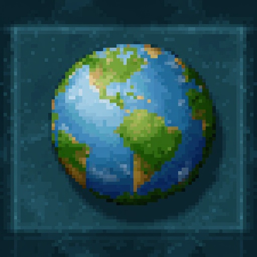 Expert Earth Magic skill icon. HoMM2 style. Teal stone background. Heroes of Might and Magic 2 on Tensor.Art