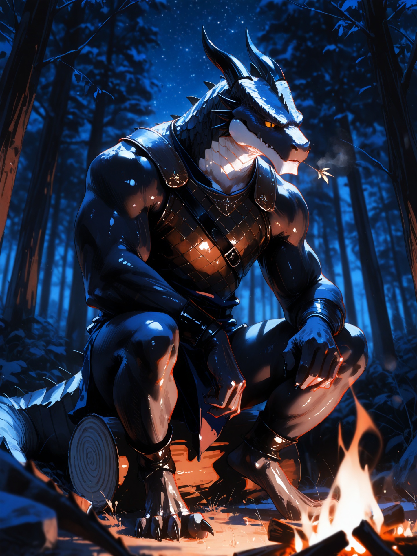 furry male,  male focus,  bara on Tensor.Art