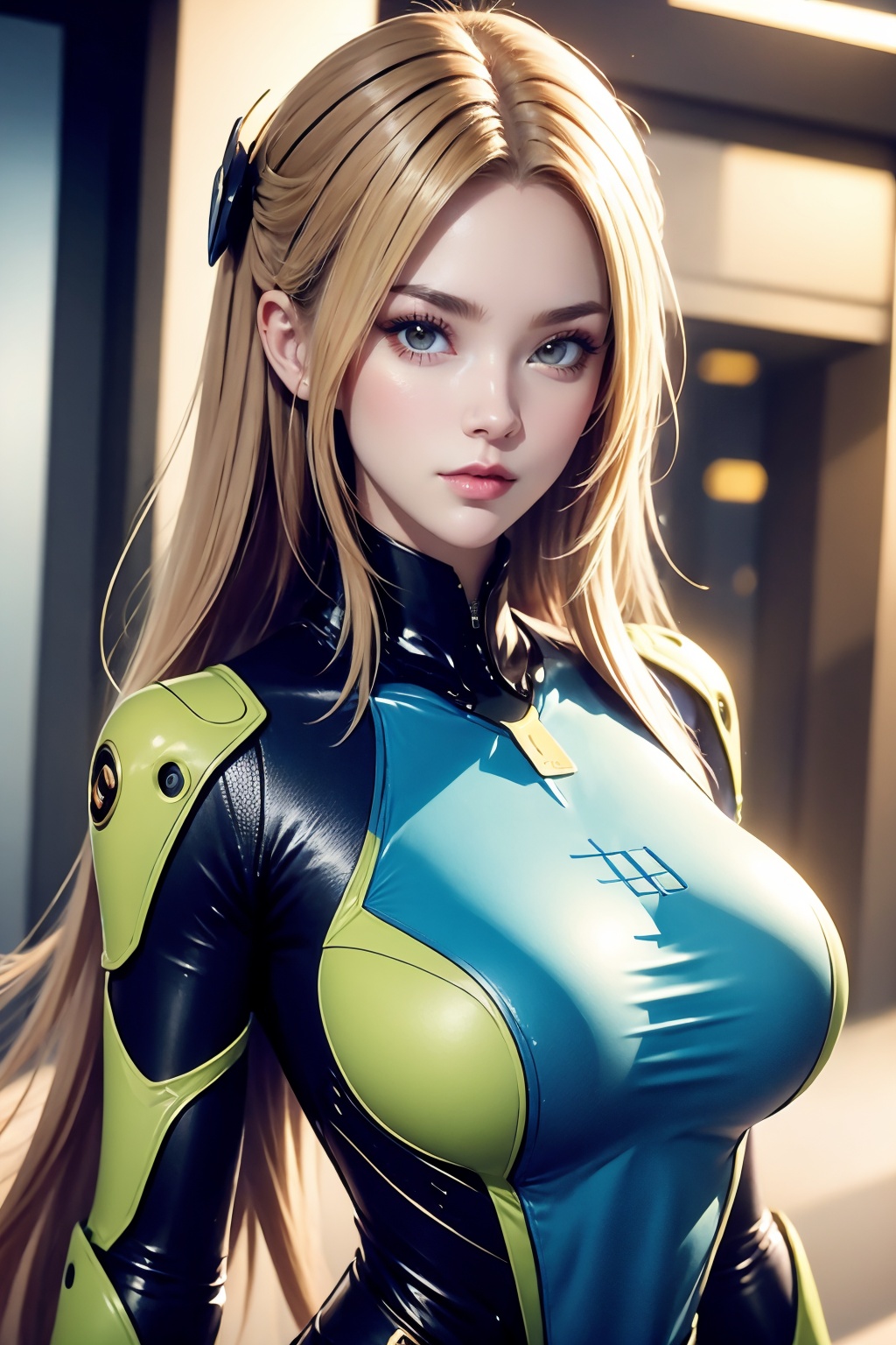 1girl,upper body,bodysuit,