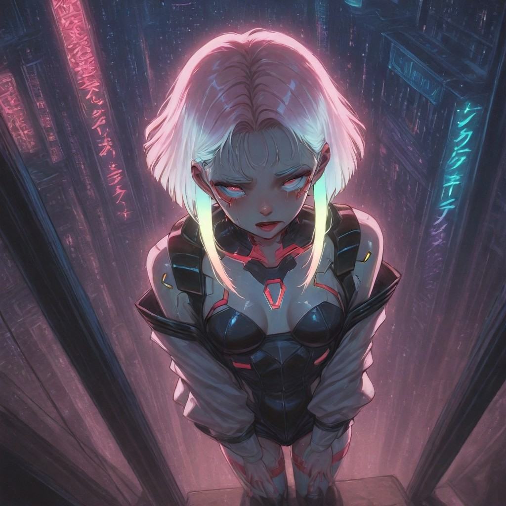 neon_dark_aesthetics,  ,  artist:moriimee on Tensor.Art